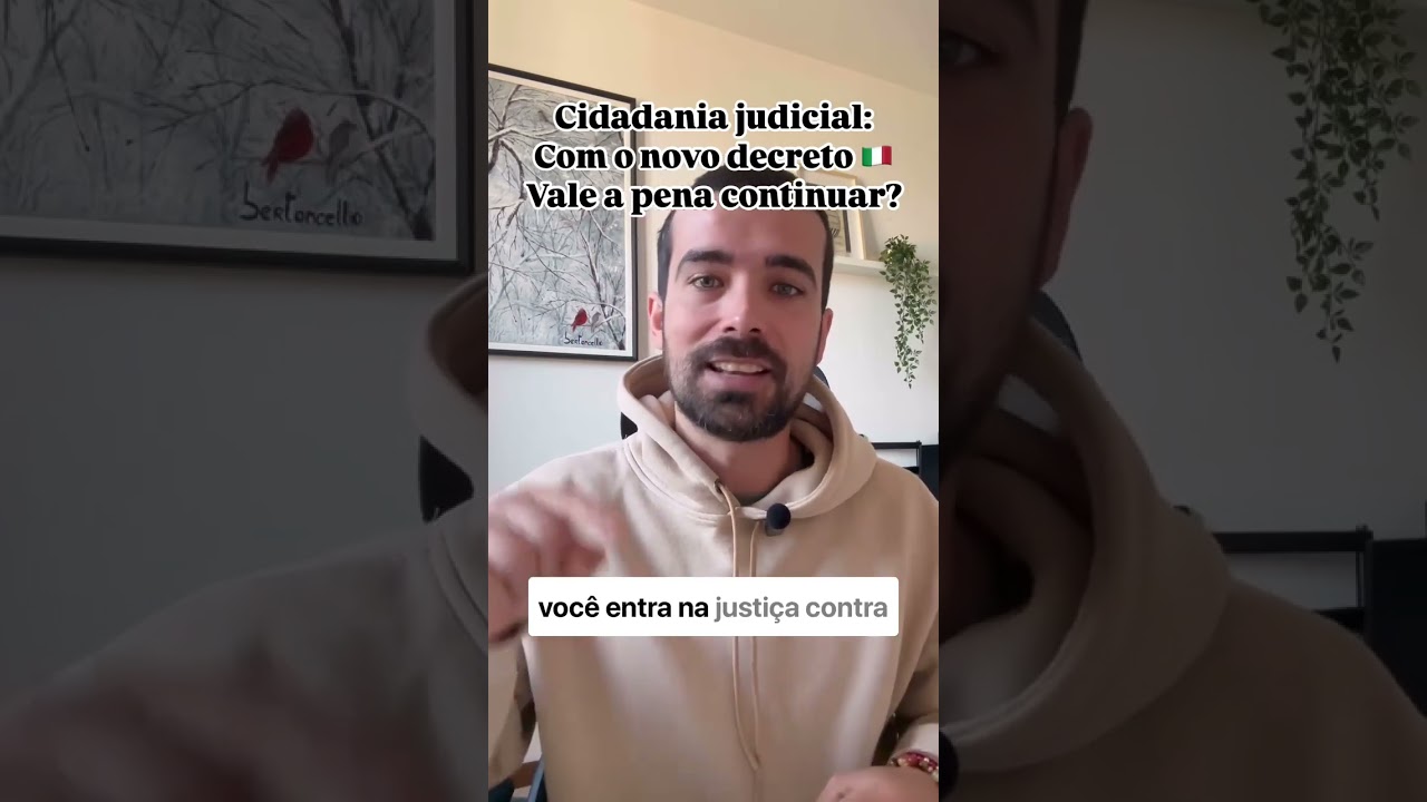 VALE A PENA CONTINUAR? Como fica a cidadania judicial com o novo decreto #cidadaniaitaliana #reels