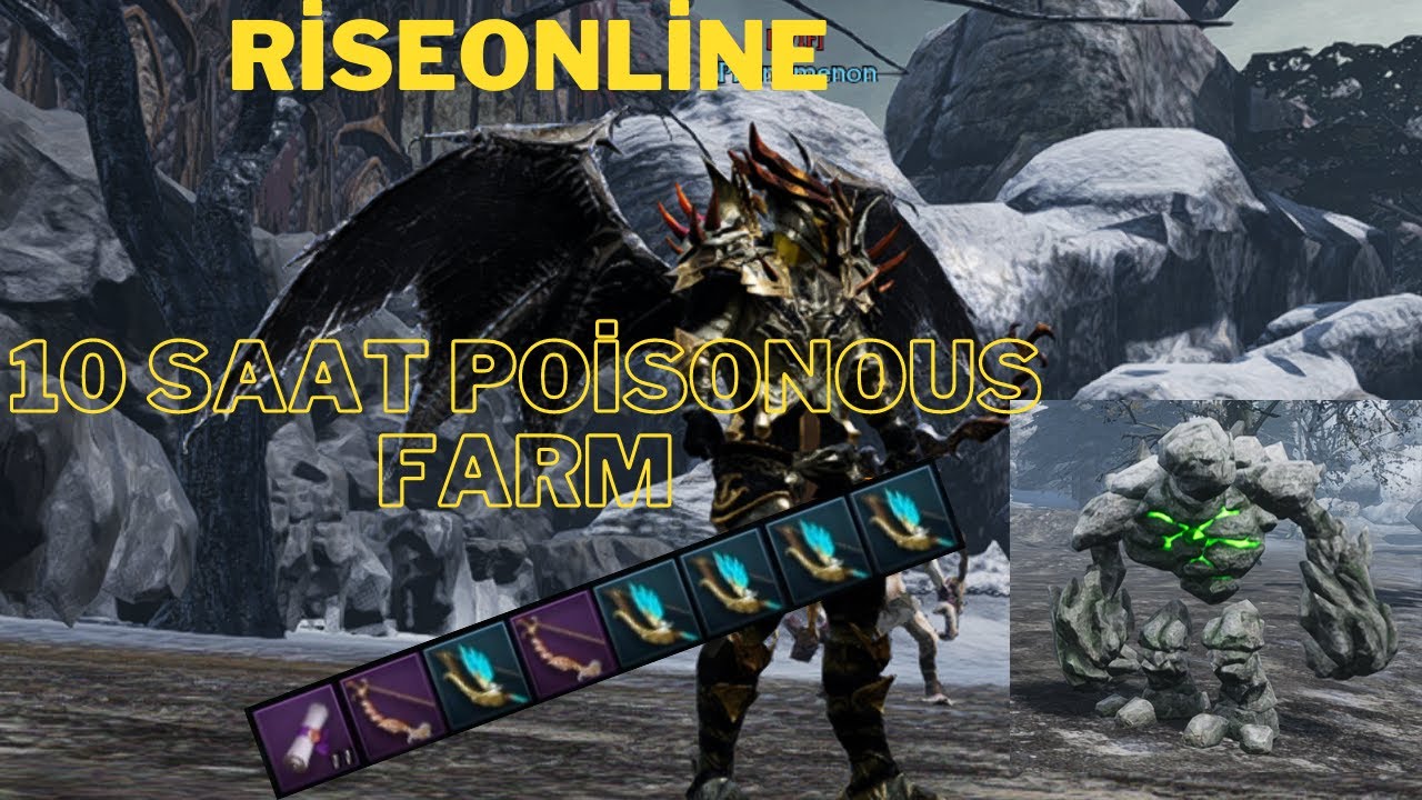Rise Online Farm Solo POİSONOUS ROCK (10 SAAT)
