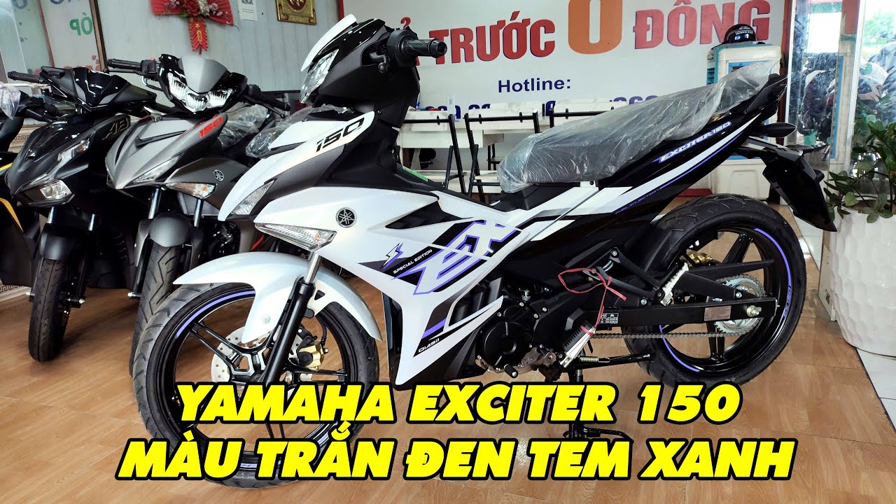 YAMAHA EXCITER 150 - M&Agrave;U TRẮNG ĐEN