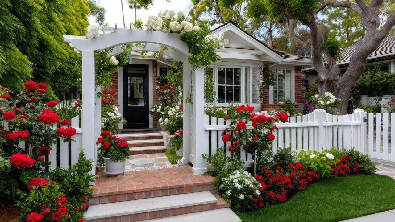 How to Design a Beautiful Small Front Yard Entryways with Gates & Arches