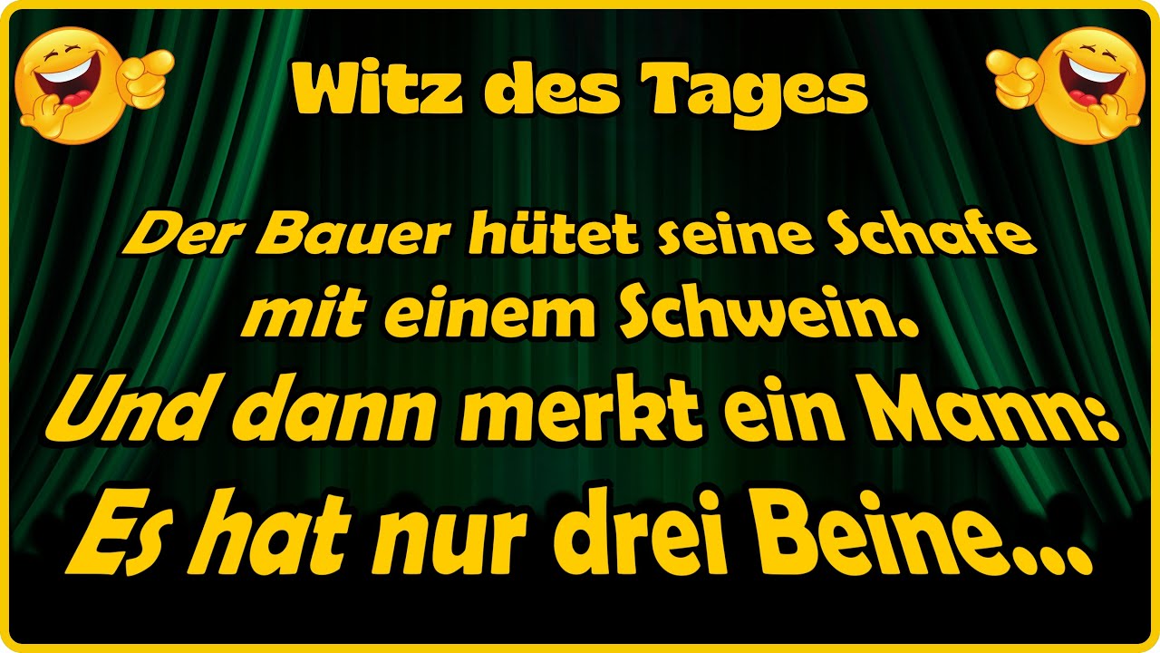 Ein wirklich außergewöhnliches Schwein! 🐷😳 - Witz des Tages
