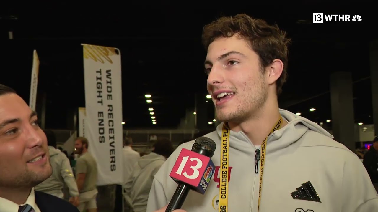 Dominic Miranda goes 1 on 1 with IU WR Charlie Becker ahead of the 2026 CFP National Championship