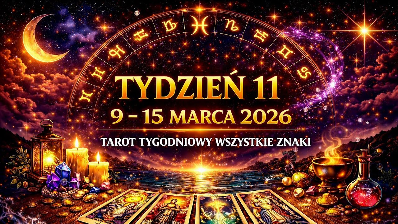 🔥 Tarot na Tydzień 11 - 09.03–15.03.2026 – Prognoza dla Wszystkich Znaków – Miłość, Praca, Los 🌌