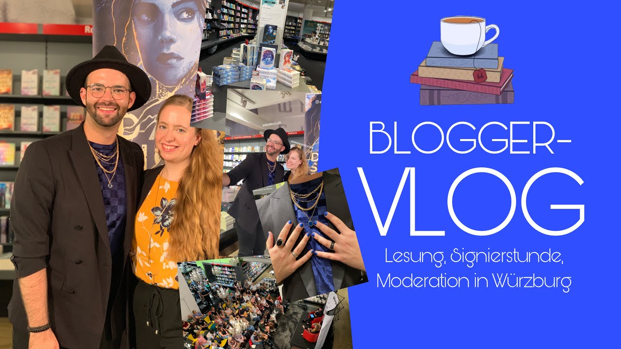Blogger-VLOG 📚💙 | Premierenlesung zu „Dark Sigils“ von Anna Benning | Moderation | Benni Cullen