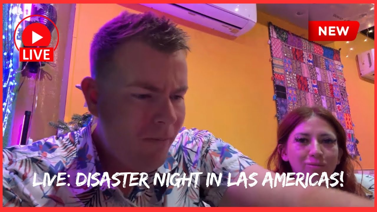 🔴LIVE: It all went WRONG 🫣 BRAND NEW Restaurant in Las Americas? 👀 Tenerife disaster nigjt out!🍴