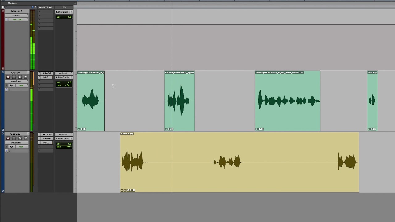 Pro Tools: Panning and Panning Automation