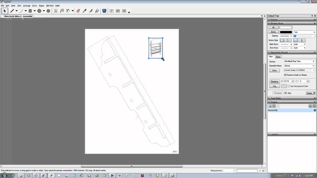 Making a Full-size Template in Layout