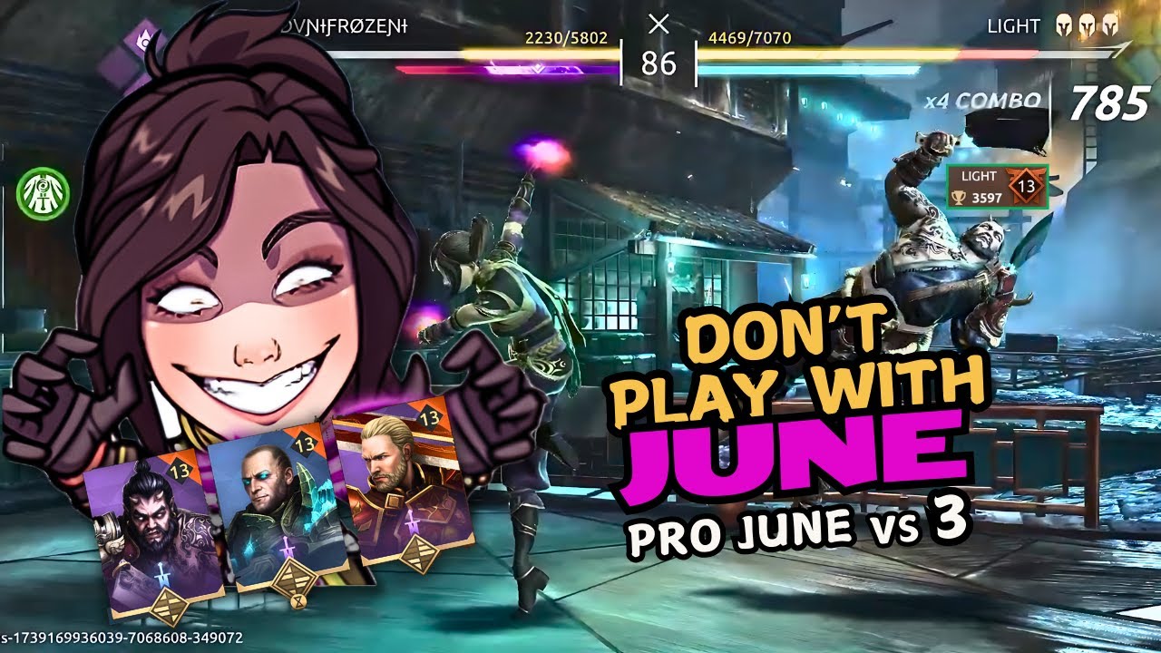 UNSTOPABBLE JUNE ! 1v3 Legend Heros Domination in Shadow fight 4 arena gameplay
