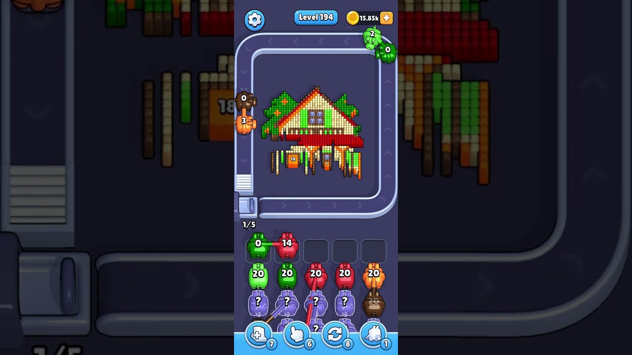 Pixel flow level 194 normal speed 