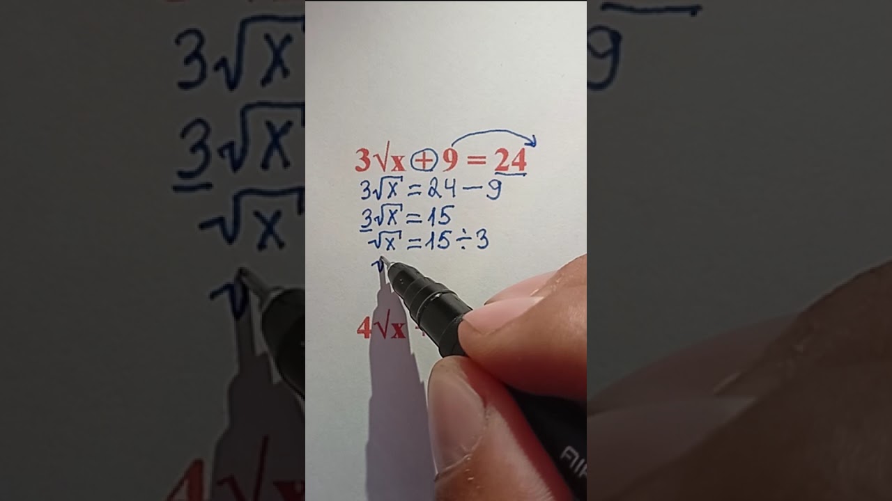 Solving Square Root Equations: A Step-by-Step Guide #maths #mathematica #mathematics #mathtrick