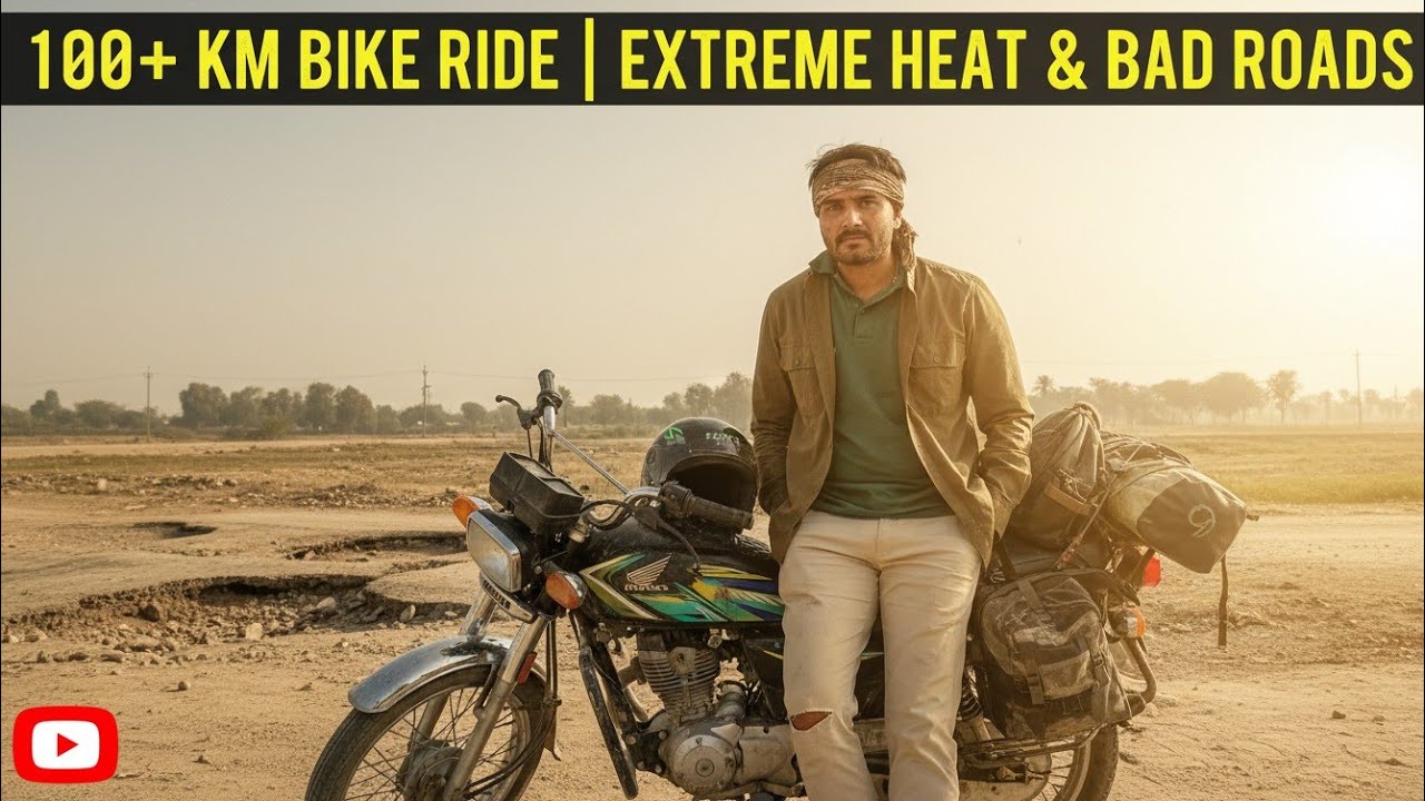 More Than 100km on Bike | Extreme Hot Weather