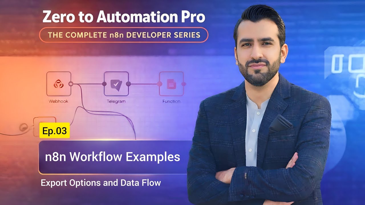 n8n Workflow Examples & Data Flow: Zero to Automation PRO (Ep.03) 🚀