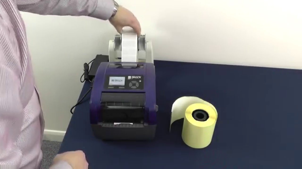 Brady BBP12 label printer - loading labels and thermal ribbon