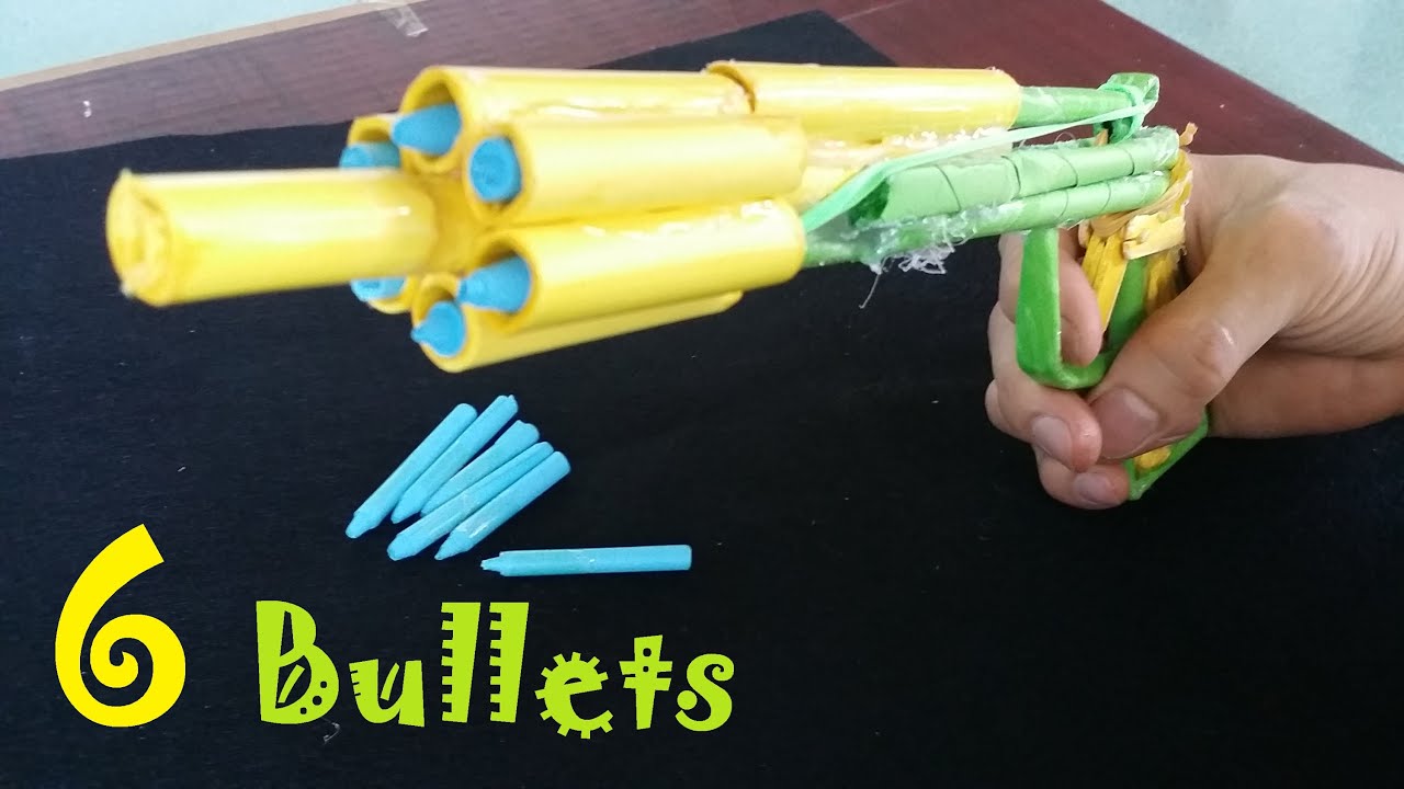 How to make a Paper Gun that Shoots 6 Bullets with Trigger