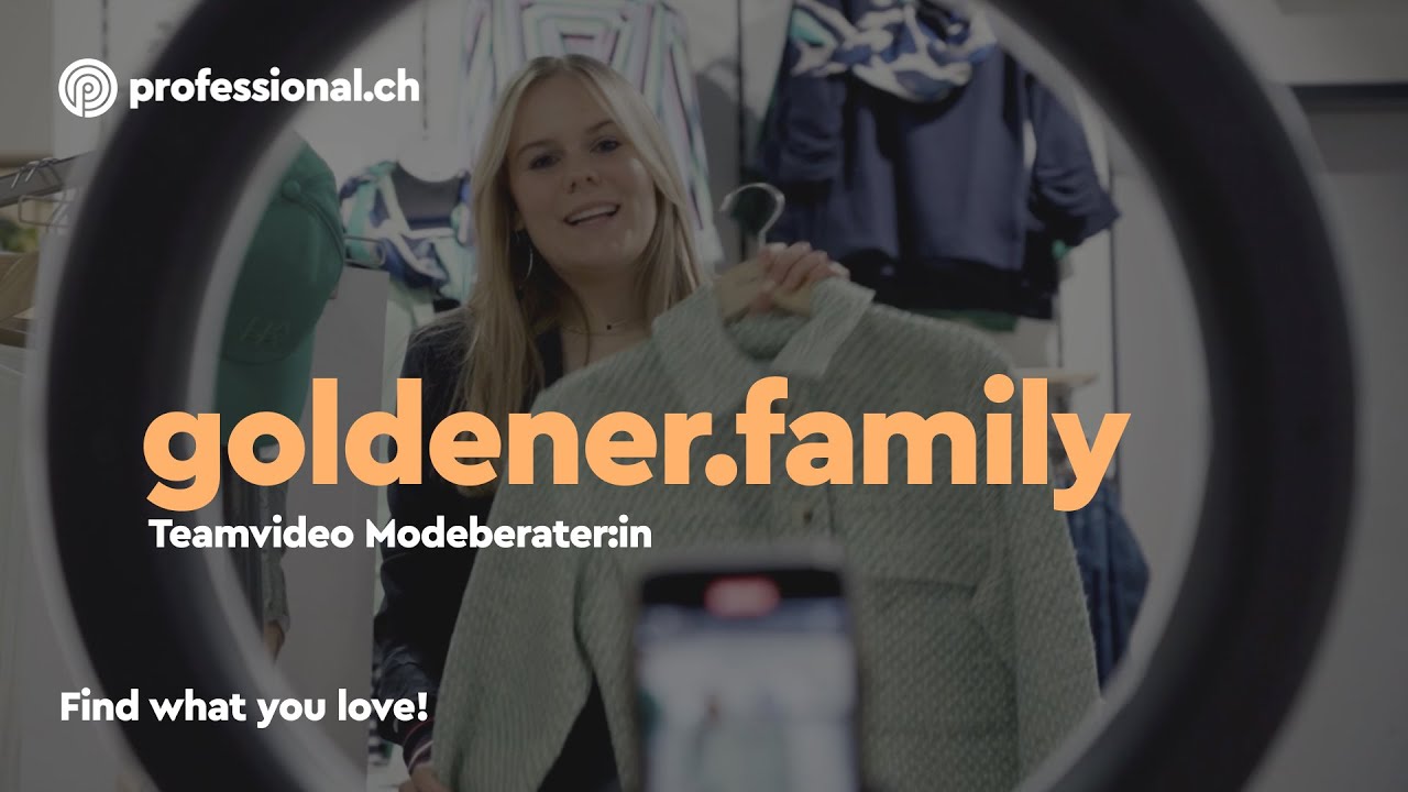 Kleide deine Mitmenschen modisch ein als Modeberater:in - goldener.family | professional.ch