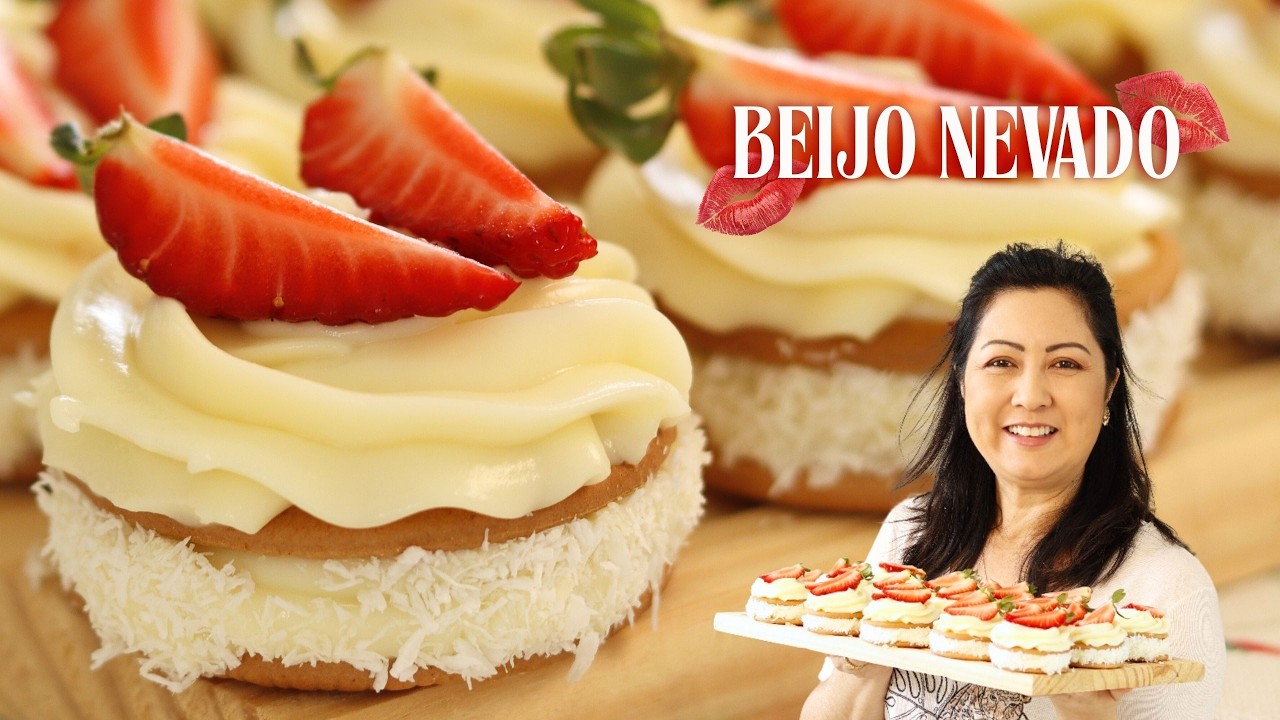 SOBREMESA BEIJO NEVADO DE 4 LEITES - DELICADO, CREMOSO E IRRESISTÍVEL! Dika da Naka