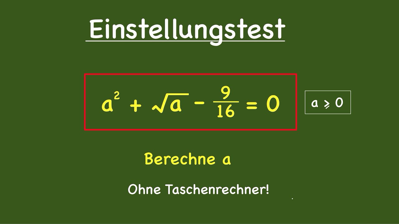 Einstellungstest - 90% schaffens nicht!