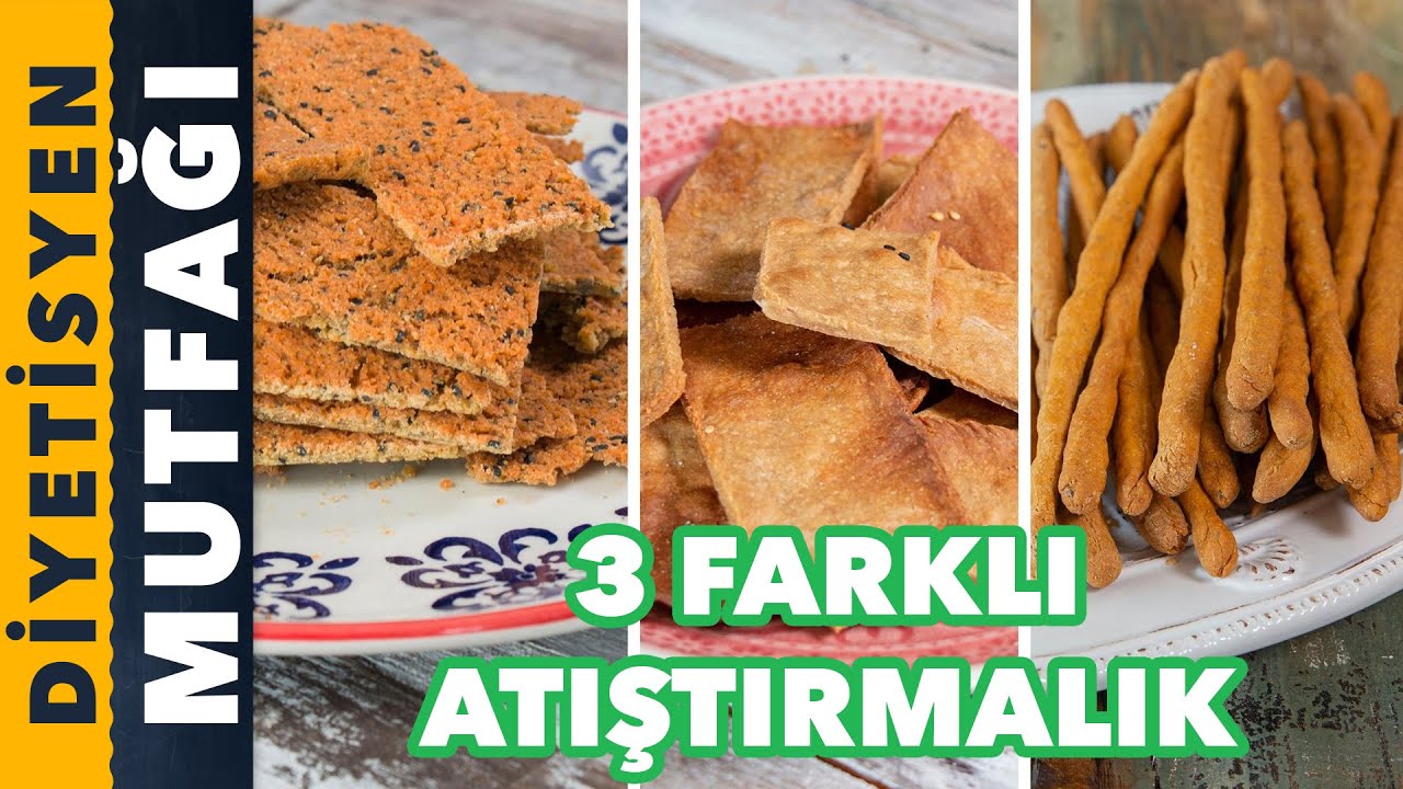 DİYETİNİZİ KOLAYLAŞTIRACAK 3 TUZLU ATIŞTIRMALIK TARİFİ | Diyetisyen Mutfağı