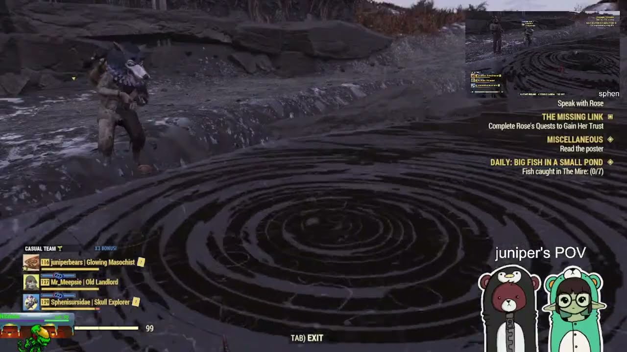 Dailies in the wasteland before we sail off on an adventure (we did not sail ~_~) | Fallout 76