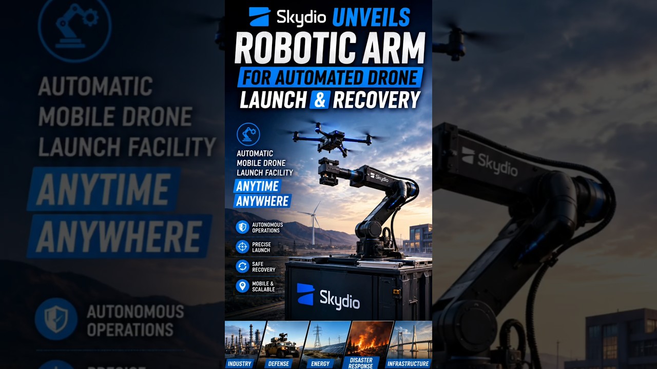Automated Drone Launch and Recovery System by Skydio #drone #dronewarfare #technology #dronedelivery