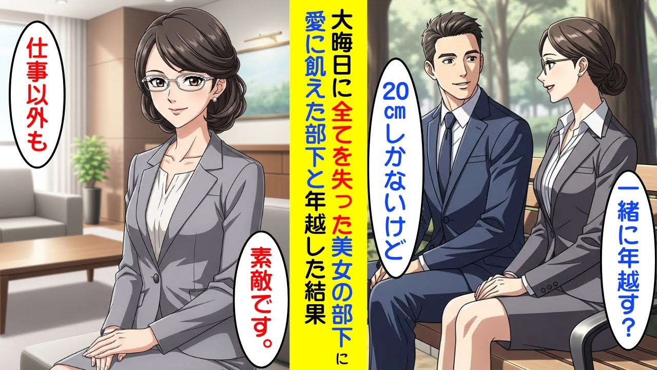 【純愛】全て失った美女部下に、20cmのケーキで素敵な年越しをプレゼントした結果がヤバすぎる【恋愛漫画】