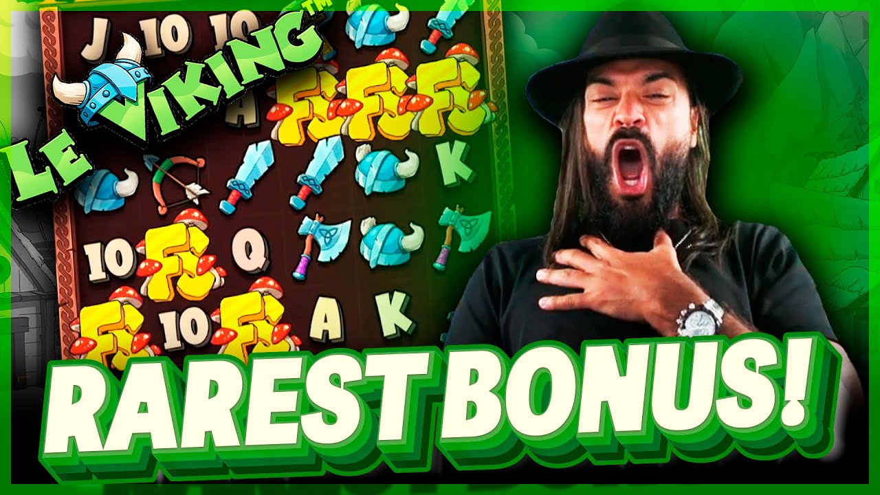 SUPER RARE 6 SCATTER BONUS ON LE VIKING!