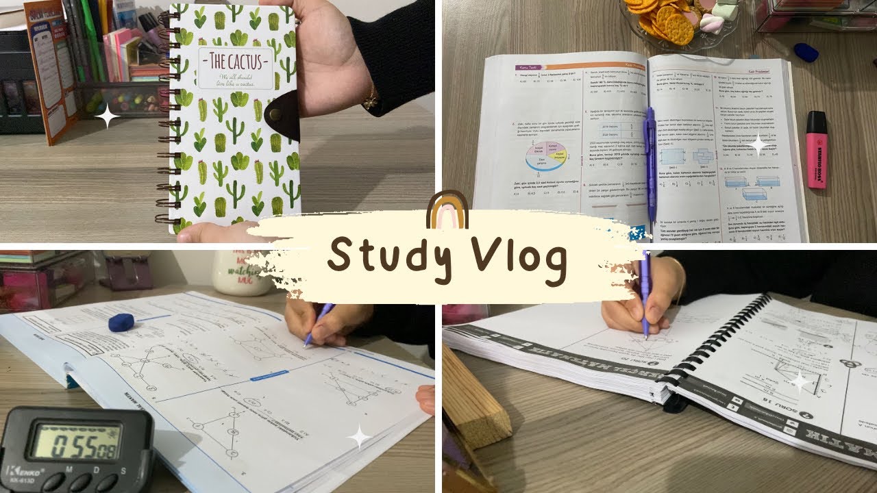 Ders çalışma günlüğüm #21 | Dgs günlük rutinim | sürpriz sonlu, sadece ders, pomodoro