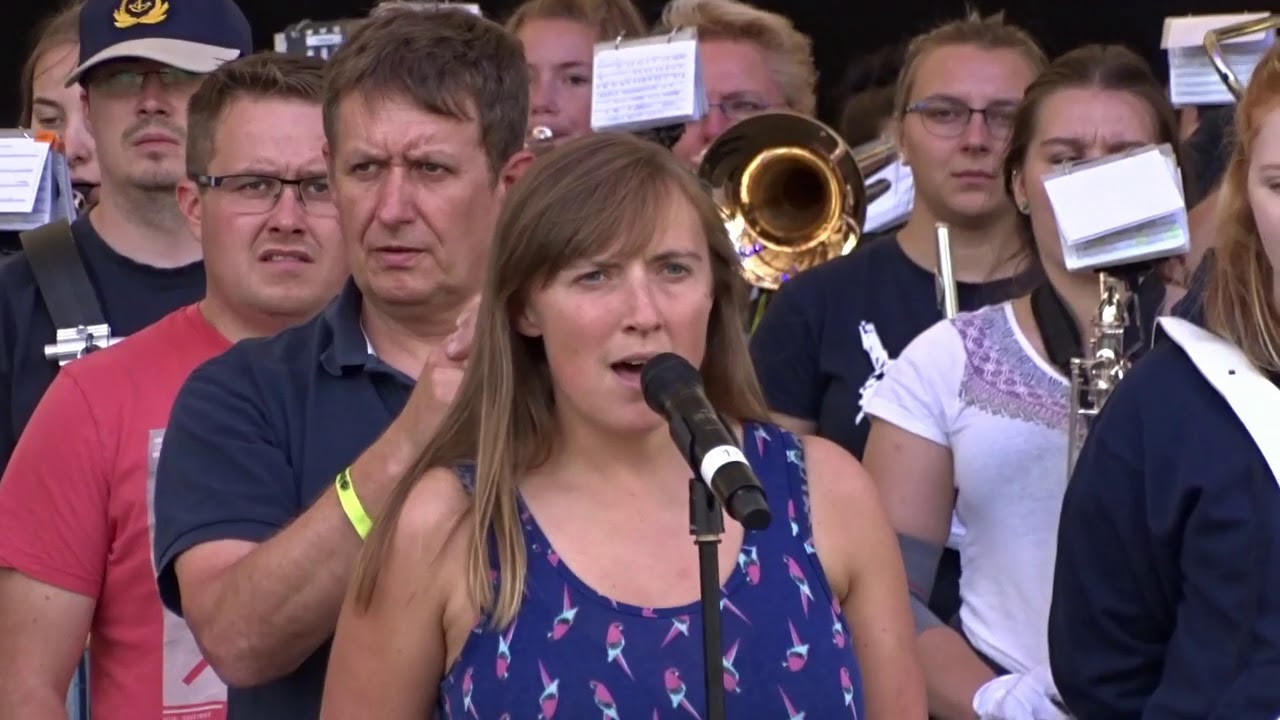Loreley Tattoo 2018 Einspielen und Probe der Pipes & Drums