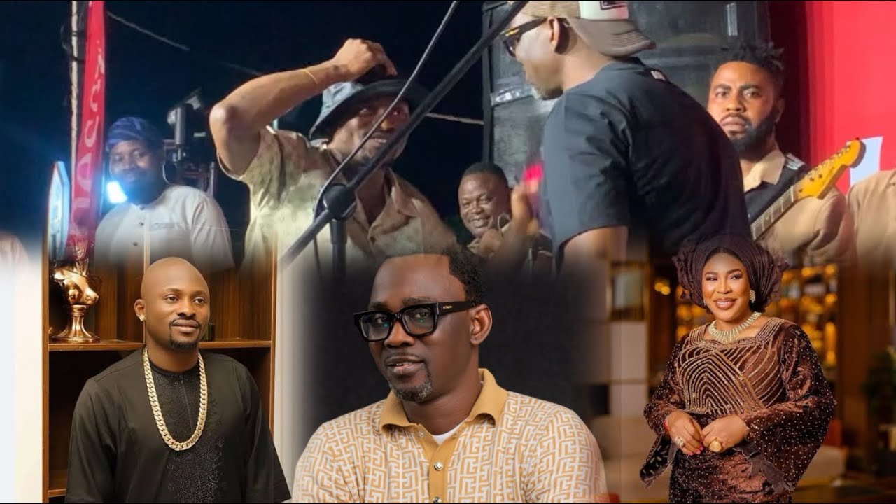 CANT BELIEVE THIS : WATCH HOW ALABI  PASUMA CELEBRATES FAITHIA BALOGUN ON STAGE & JIGAN BABA OJA 