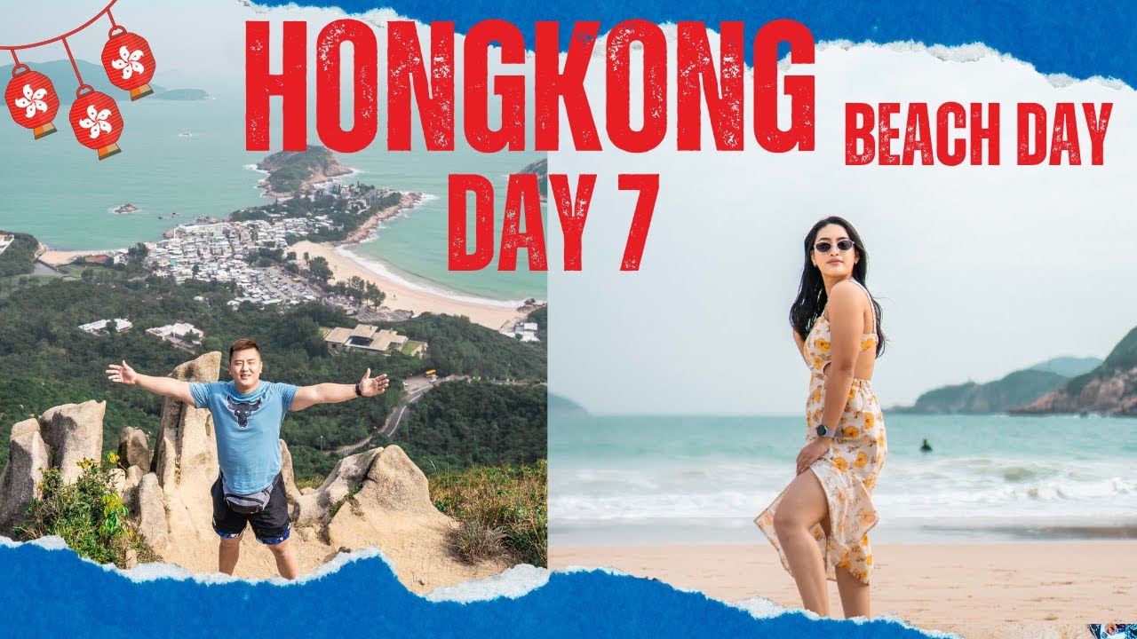 A day in the beach, Shek o beach & Dragon's back hike | Daily vlog | Day 7