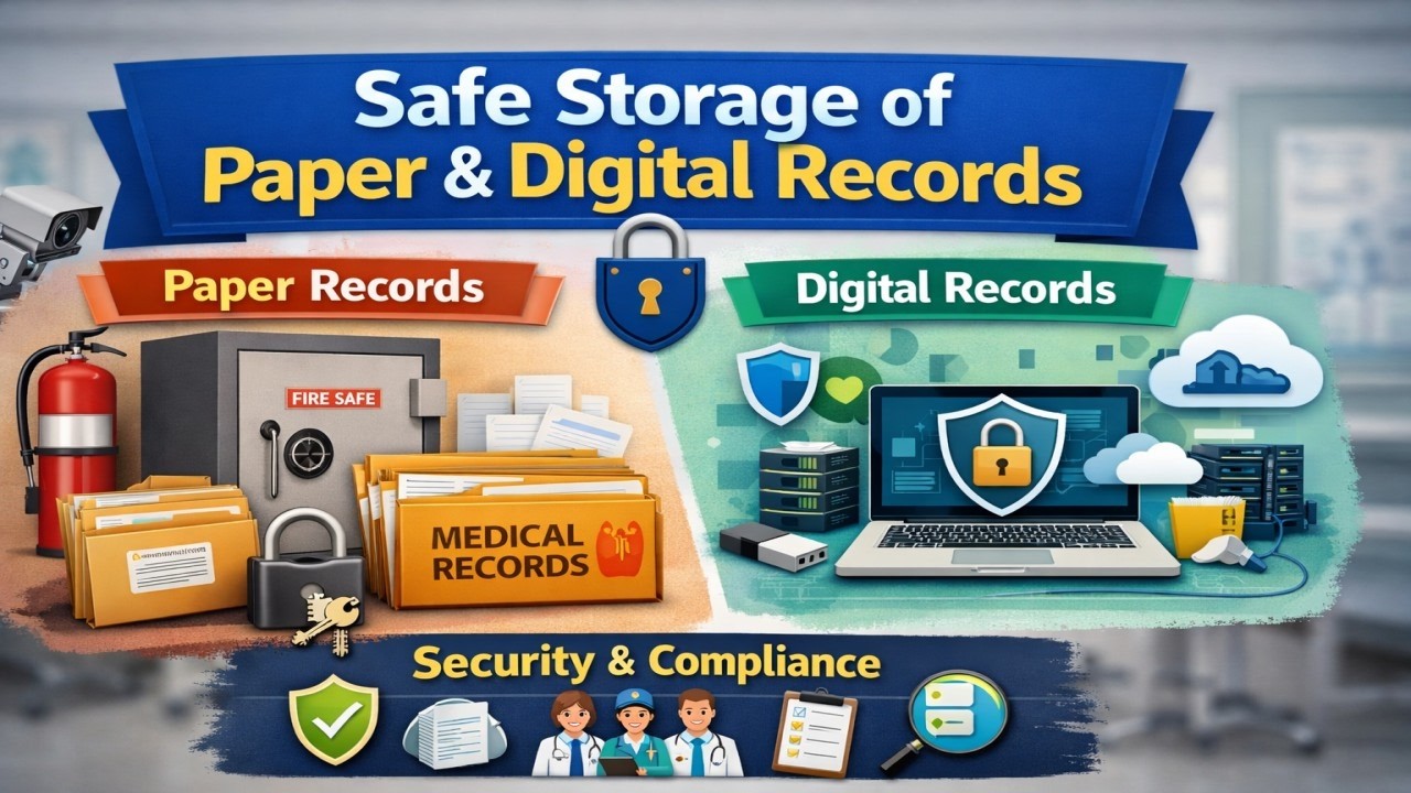 Medical Records Department || Safe Storage of Paper and Digital Records