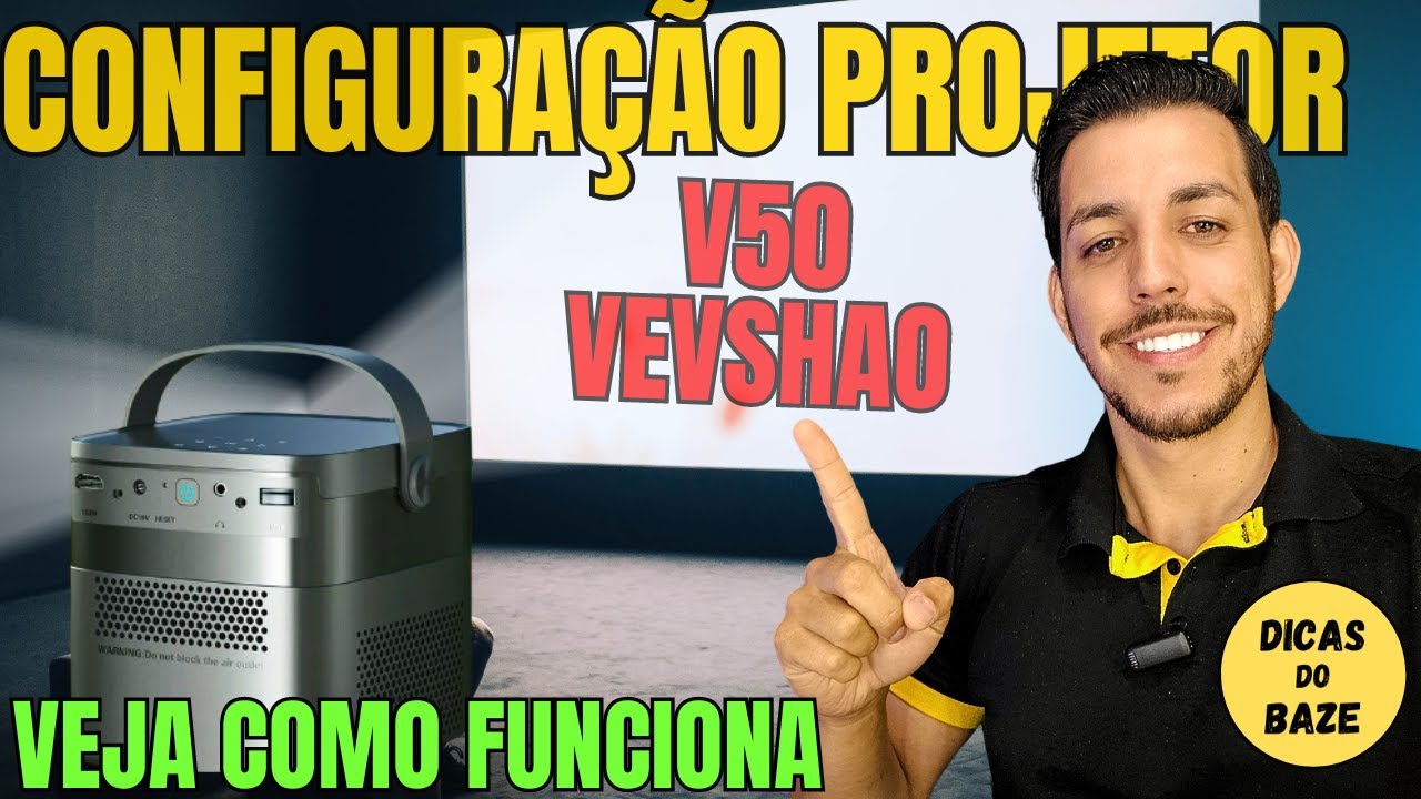 Funcionamento do Projetor V50 da Vevshao: Guia de Configuração Inicial