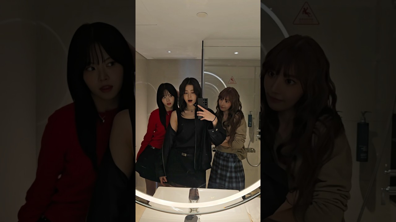 APT٩( ᐖ )۶ APT٩( ᐖ )۶ APT٩( ᐖ )۶ #LE_SSERAFIM #르세라핌 #SAKURA #HUHYUNJIN #HONGEUNCHAE #shorts