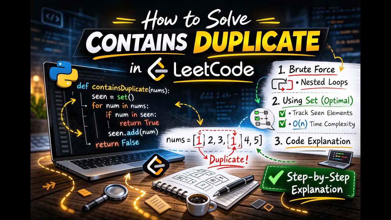 LeetCode 217: Contains Duplicate | Coding Interview Prep