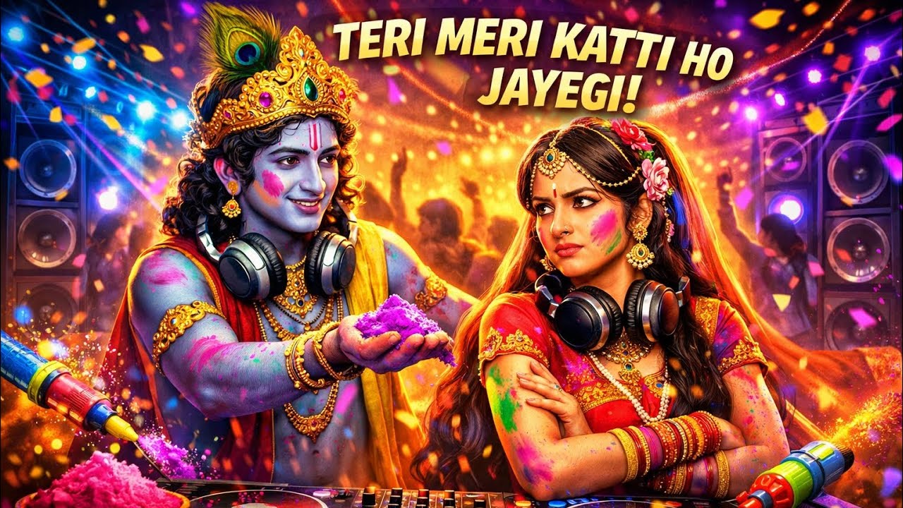 तेरी मेरी कट्टी हो जाएगी 😍 | Radha Rani Holi DJ Song | New Holi song 2026#viral #trending 