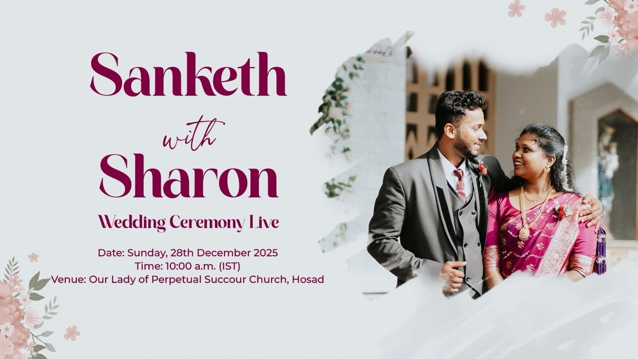 Sanketh & Sharon Wedding Live | Holy Matrimony | 28 Dec 2025