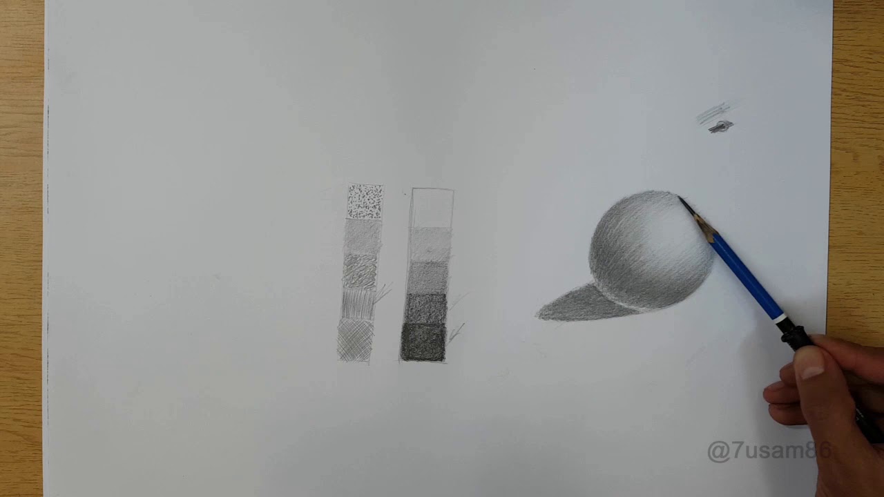 الظل والضوء - الدرس الأول من دروس التظليل