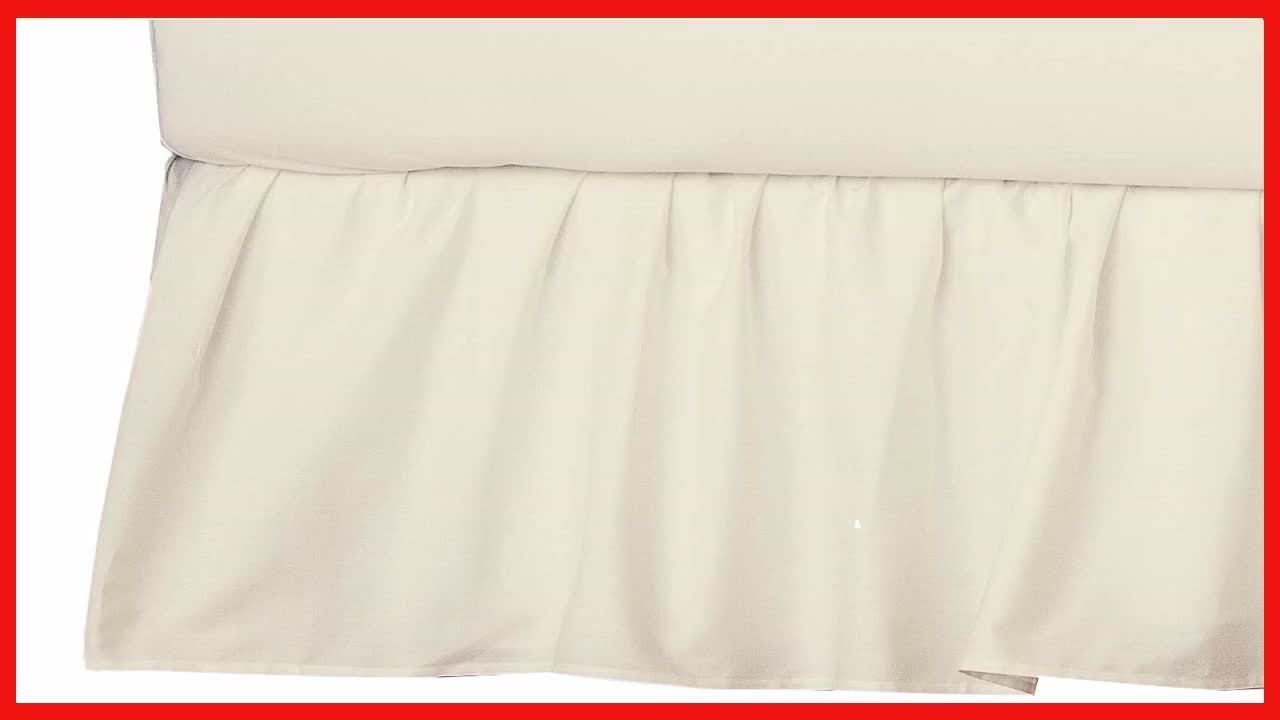 Great product -  American Baby Company 100% Natural Cotton Percale Portable Mini Crib Skirt, Ecru, S