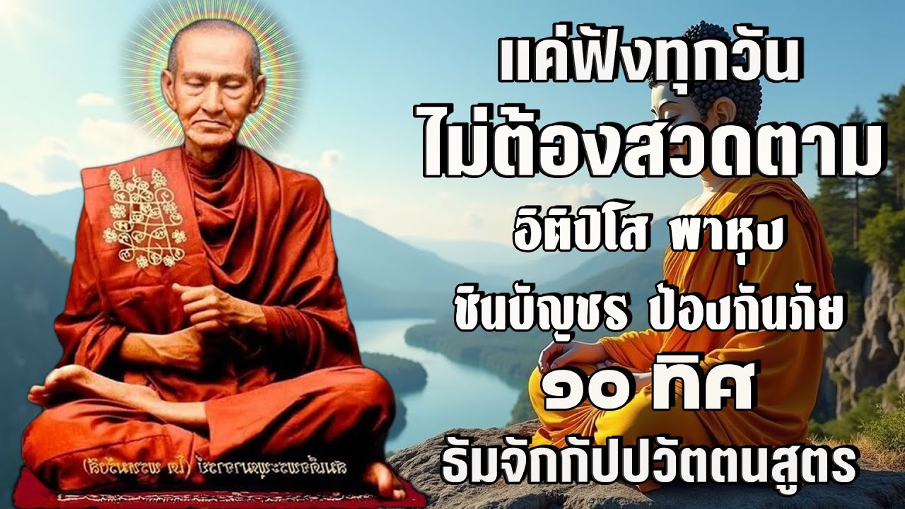 เปิดโชค เปิดทรัพย์ | อิติปิโส พาหุง ชินบัญชร ป้องกันภัย ๑๐ ทิศ มหาเมตตาใหญ่ ธัมจักกัปปวัตตนสูตร 🙏🙏🙏