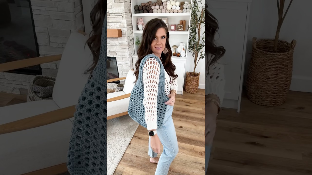 Crochet Spring Fashion! Easy One-Piece Cardigan & Market Bag 