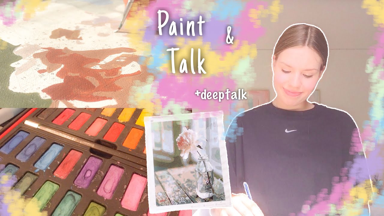 Paint and Talk 🎨 +Storytime | Auslandsjahr, keine Freunde, Mindset, etc. ✰ Greta Marie