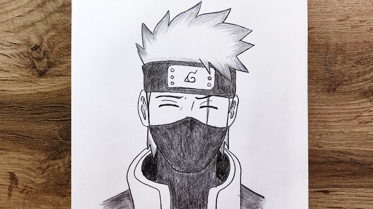 Easy Kakashi Drawing | How to Draw Kakashi Hatake | Step by Step for Beginners