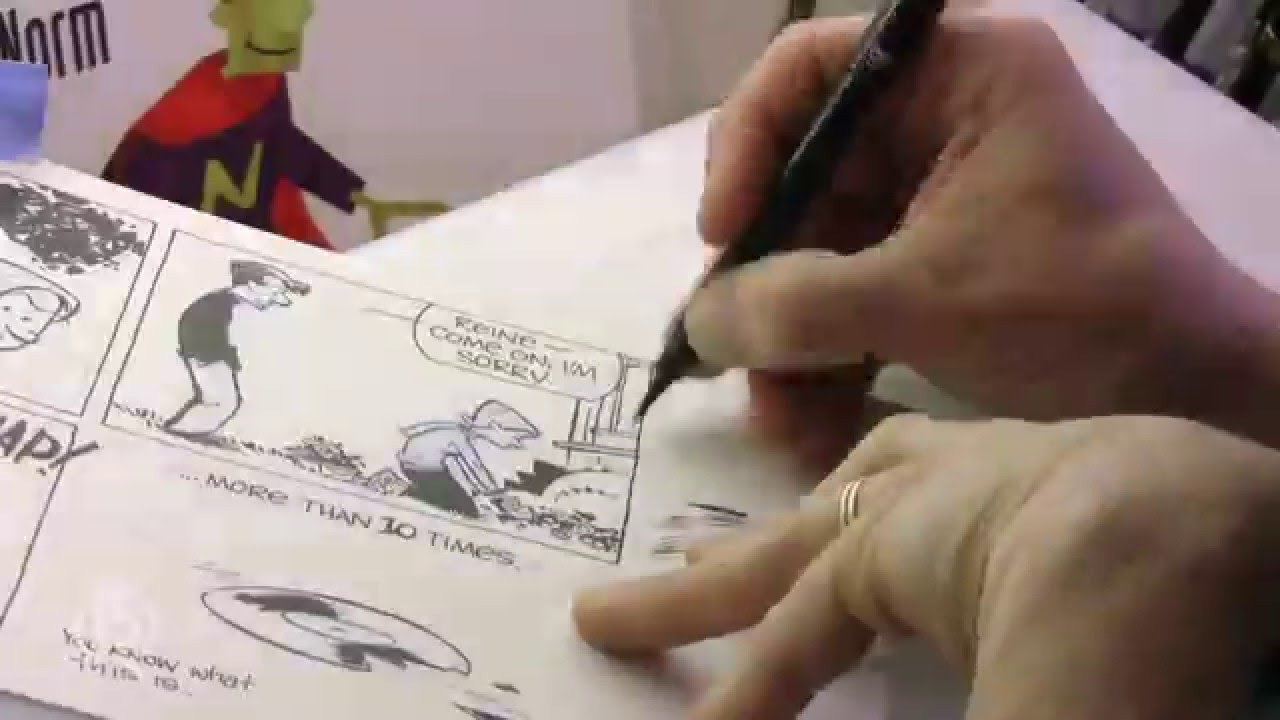 Michael Jantze draws (and inks and colors) 