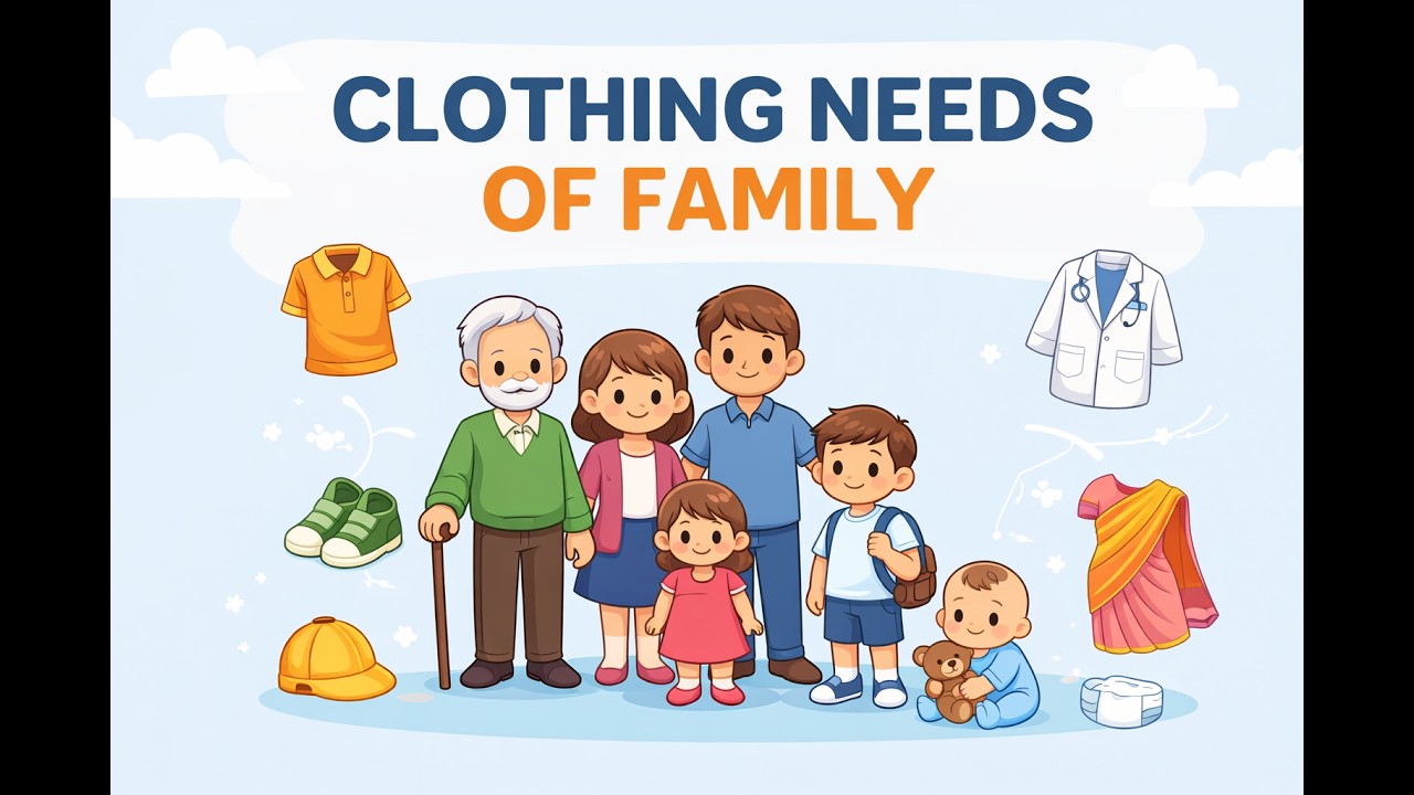 Clothing for family needs