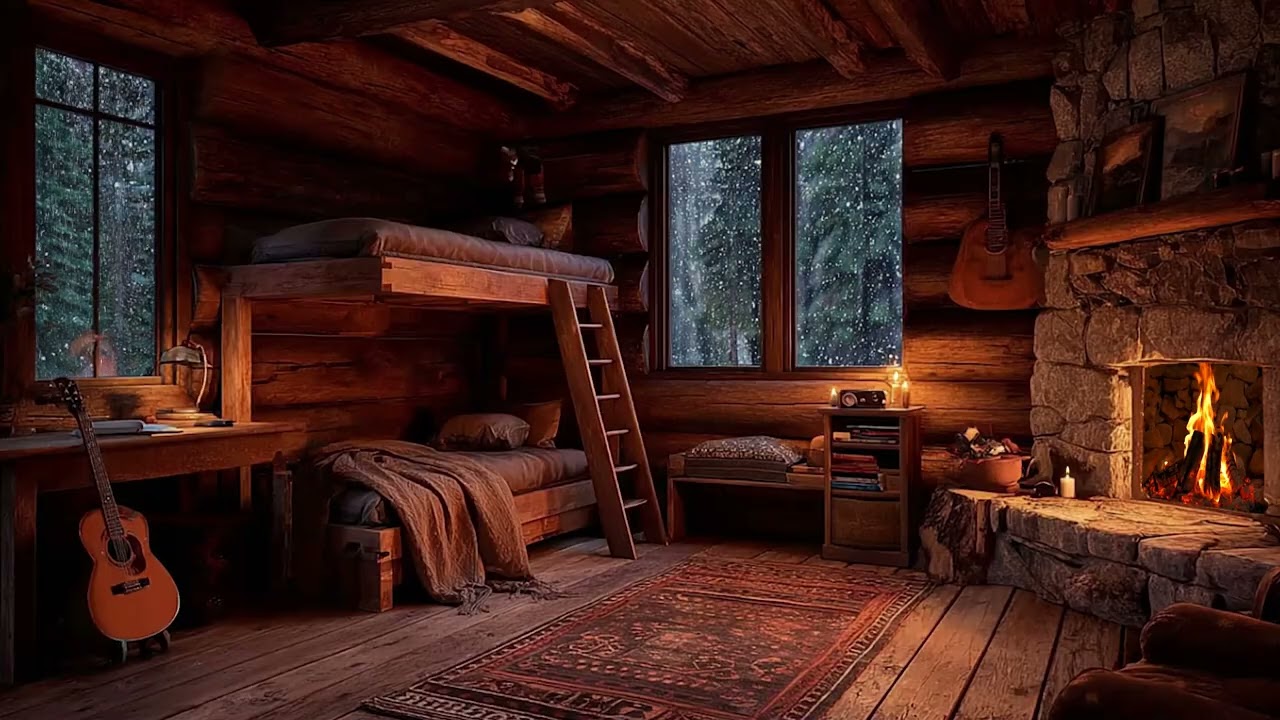 Snowfall by the Fireplace ❄️🔥 Soft Piano Jazz for Cozy Winter Nights, Focus & Sleep