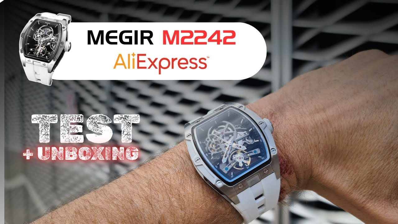 Unboxing & Test Megir M2242 ⌚ | Hommage Alternativ Richard Mille  - Aliexpress Inside