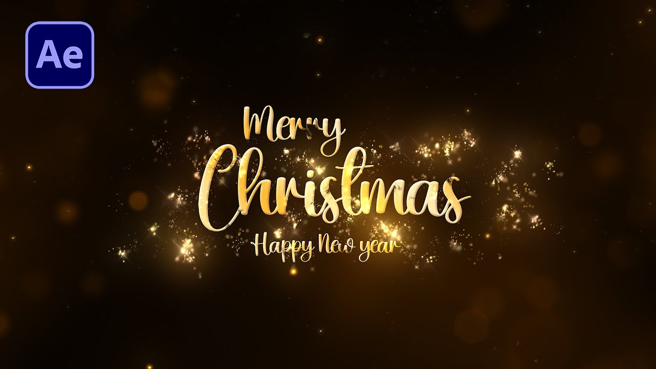 Make Chritsmas Greeting Animation in After Effects - Full Tutorial - No Plugins
