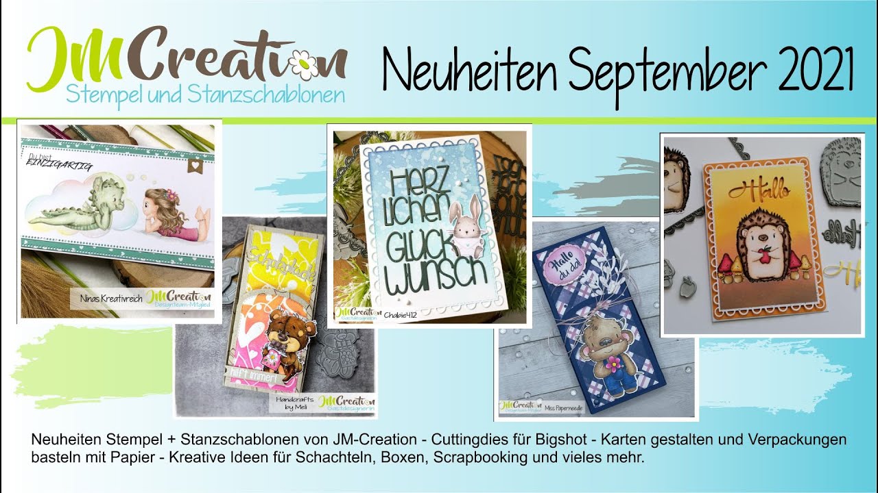 Neuheiten September 2021 . Neue Stempel, Stanzschablonen + Stencils : Für Karten, Verpackungen ...