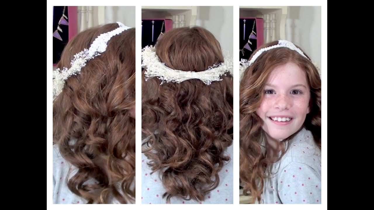 Flower Girl Hair and DIY Flower Crown