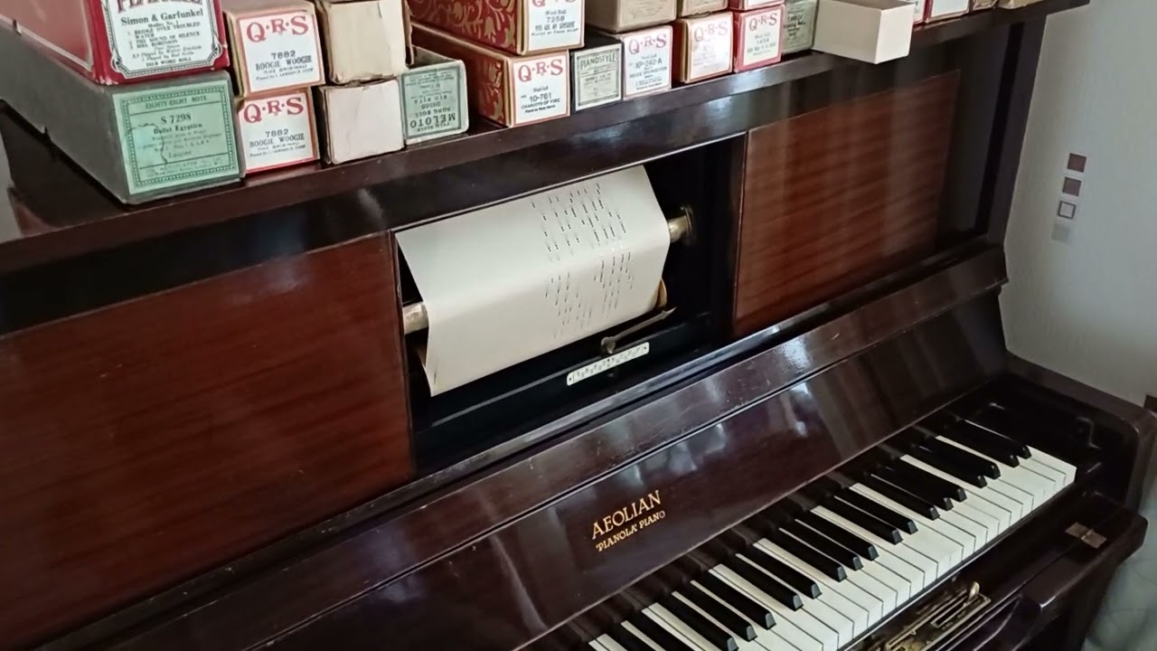 We're Gonna Have Weather  played on a pianola piano